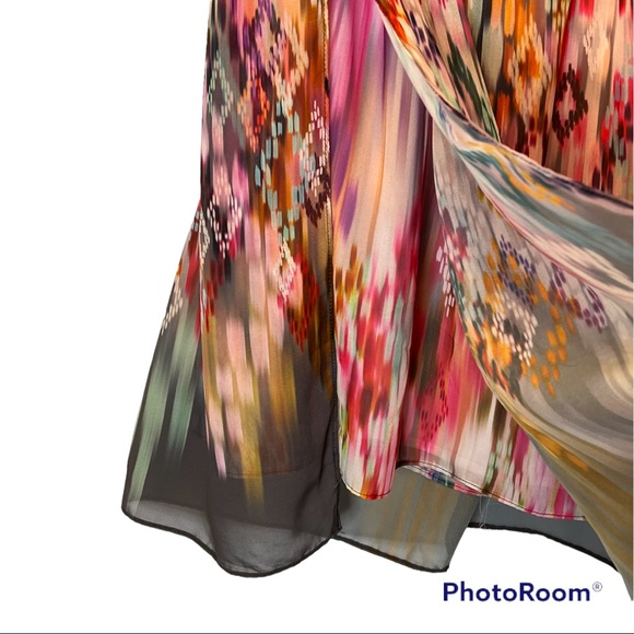 Zara Trafaluc Collection watercolor dress - Picture 6 of 9